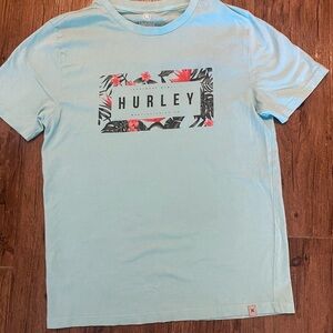 Hurley Sky Blue Floral Graphic Tee